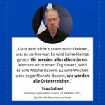 Grafik: Yoav Gallant, 10. Oktober 2023