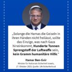 Grafik: Itamar Ben-Gvir, 17. Oktober 2023