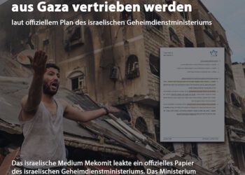 Paukenschlag: Alle Palästinenser sollen aus Gaza vertrieben werden!