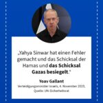 Grafik: Yoav Gallant, 4. November 2023