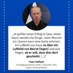 Grafik: Yoav Gallant, 6. Dezember 2023
