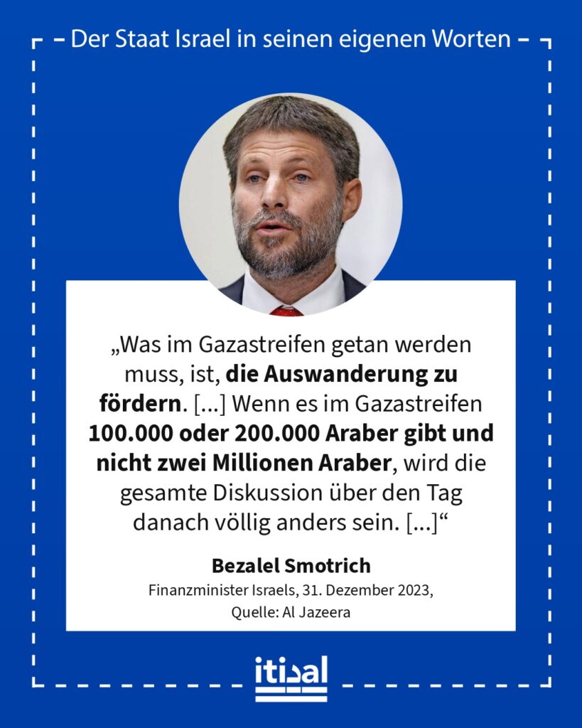Grafik: Bezalel Smotrich, 31. Dezember 2023