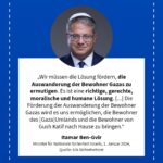 Grafik: Itamar Ben-Gvir, 1. Januar 2024