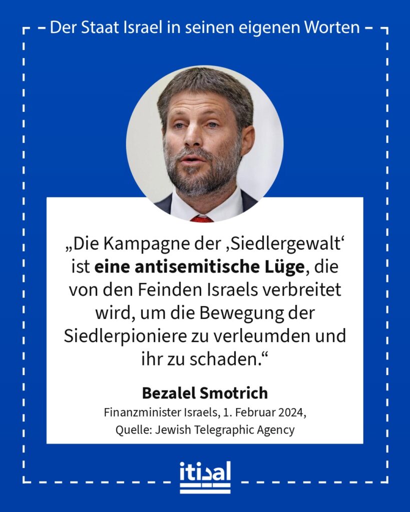 Grafik: Bezalel Smotrich, 1. Februar 2024