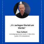 Grafik: Yoav Gallant, 3. März 2024