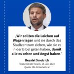 Grafik: Bezalel Smotrich, 10. Juni 2024