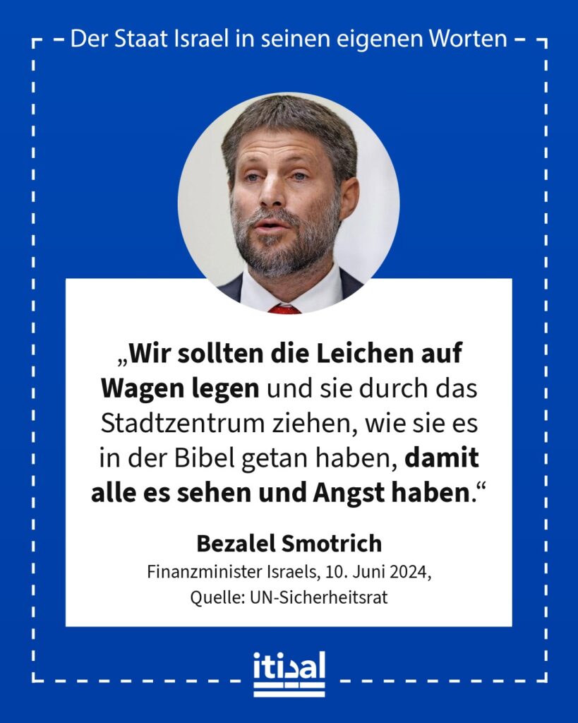 Grafik: Bezalel Smotrich, 10. Juni 2024