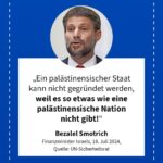 Grafik: Bezalel Smotrich, 18. Juli 2024