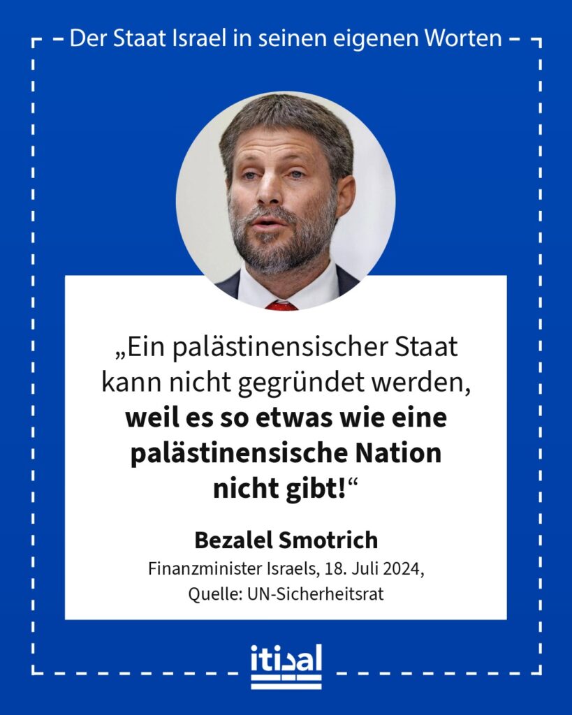 Grafik: Bezalel Smotrich, 18. Juli 2024