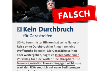 Die Tagesschau verbreitet erneut Desinformation über Gaza-Verhandlungen
