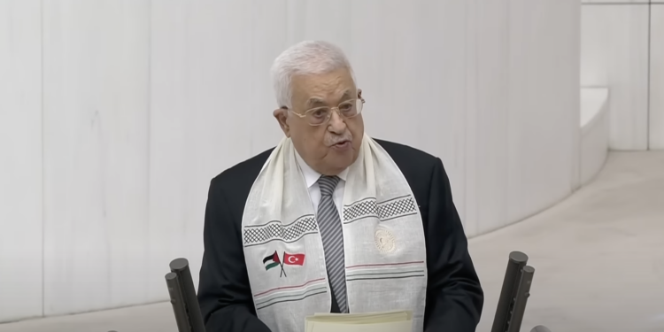 Mahmoud Abbas hielt bei seinem Besuch in der Türkei eine Rede vor dem türkischen Parlament