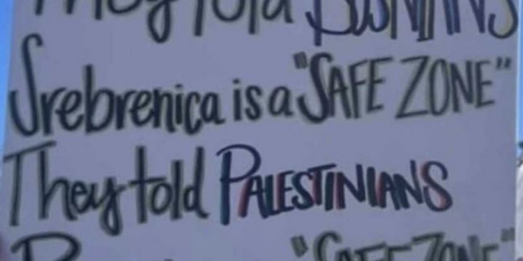 Man sagte den Bosniaken, Srebrenica wäre eine "Schutzzone". Man sagte den Palästinensern, Rafah wäre eine "Schutzzone".