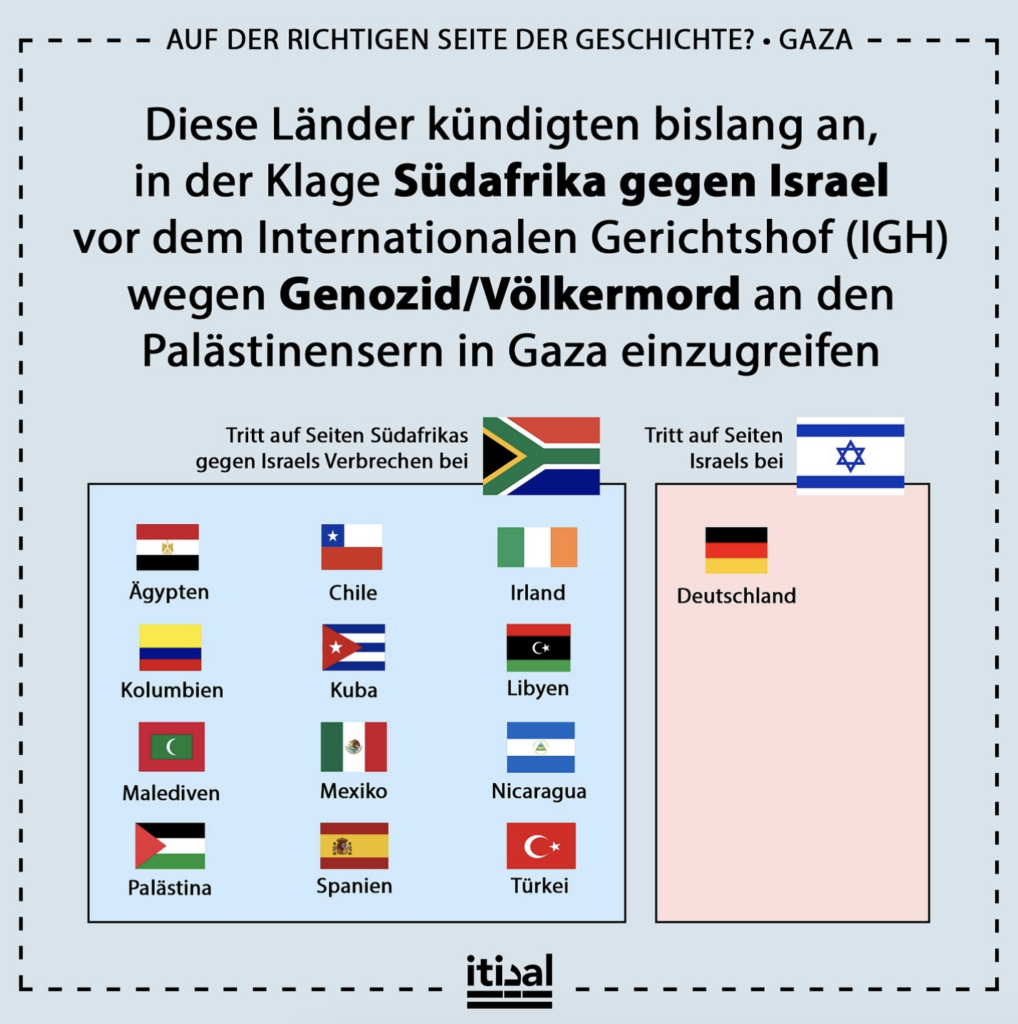 Südafrikas Genozid-Klage gegen Israel: Bereits 30 Länder unterstützen die Klage gegen Israel