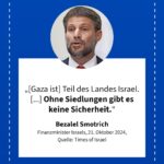 Grafik: Bezalel Smotrich, 21. Oktober 2024