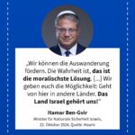 Grafik: Itamar Ben-Gvir, 21. Oktober 2024