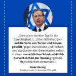 Grafik: Isaac Herzog, 21. November 2024