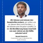 Grafik: Bezalel Smotrich, 25. November 2024