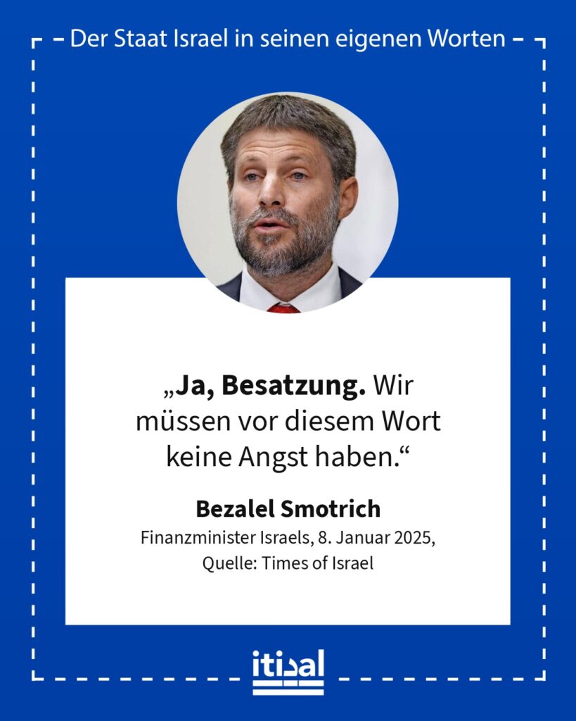 Grafik: Bezalel Smotrich, 8. Januar 2025