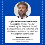 Grafik: Bezalel Smotrich, 6. Februar 2025