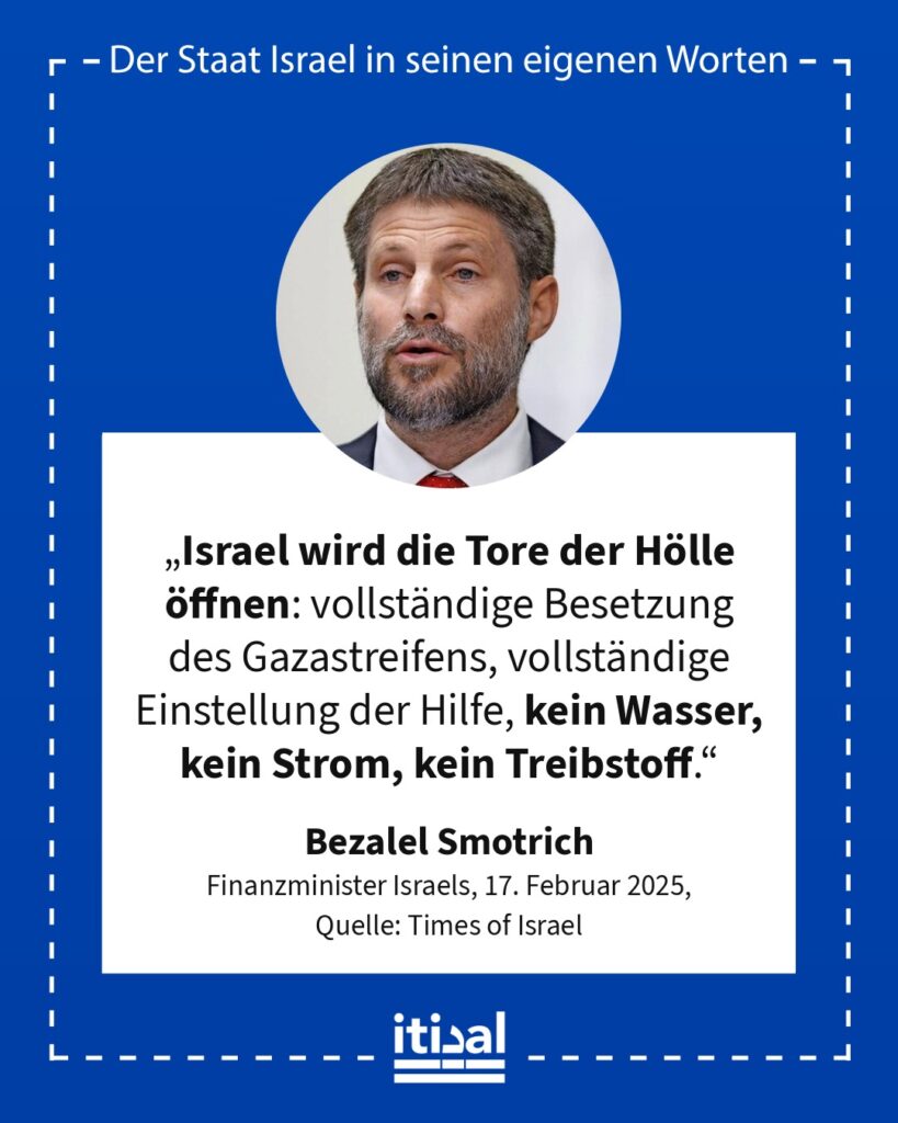 Grafik: Bezalel Smotrich, 17. Februar 2025