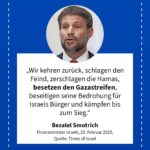 Grafik: Bezalel Smotrich, 25. Februar 2025