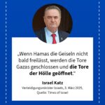 Grafik: Israel Katz, 3. März 2025
