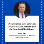 Grafik: Israel Katz, 18. März 2025