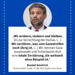 Grafik: Bezalel Smotrich, 19. Mai 2025