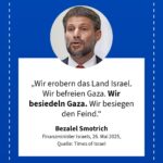 Grafik: Bezalel Smotrich, 26. Mai 2025