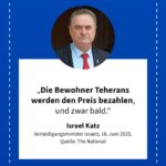 Grafik: Israel Katz, 16. Juni 2025