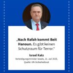Grafik: Israel Katz, 11. Juli 2025