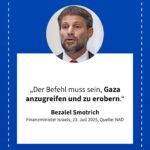 Grafik: Bezalel Smotrich, 23. Juli 2025
