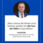 Grafik: Israel Katz, 28. Juli 2025