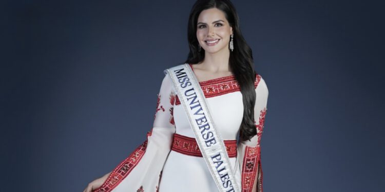 Die 27-jährige Psychologin Nadeen Ayoub vertritt Palästina bei Miss Universe