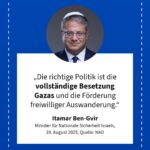 Grafik: Itamar Ben-Gvir, 19. August 2025