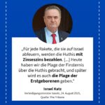 Grafik: Israel Katz, 24. August 2025