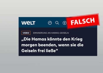 "Der Krieg endet, wenn Hamas die Geiseln freilässt": Falsch