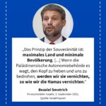 Grafik: Bezalel Smotrich, 3. September 2025