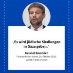 Grafik: Bezalel Smotrich, 14. Oktober 2025