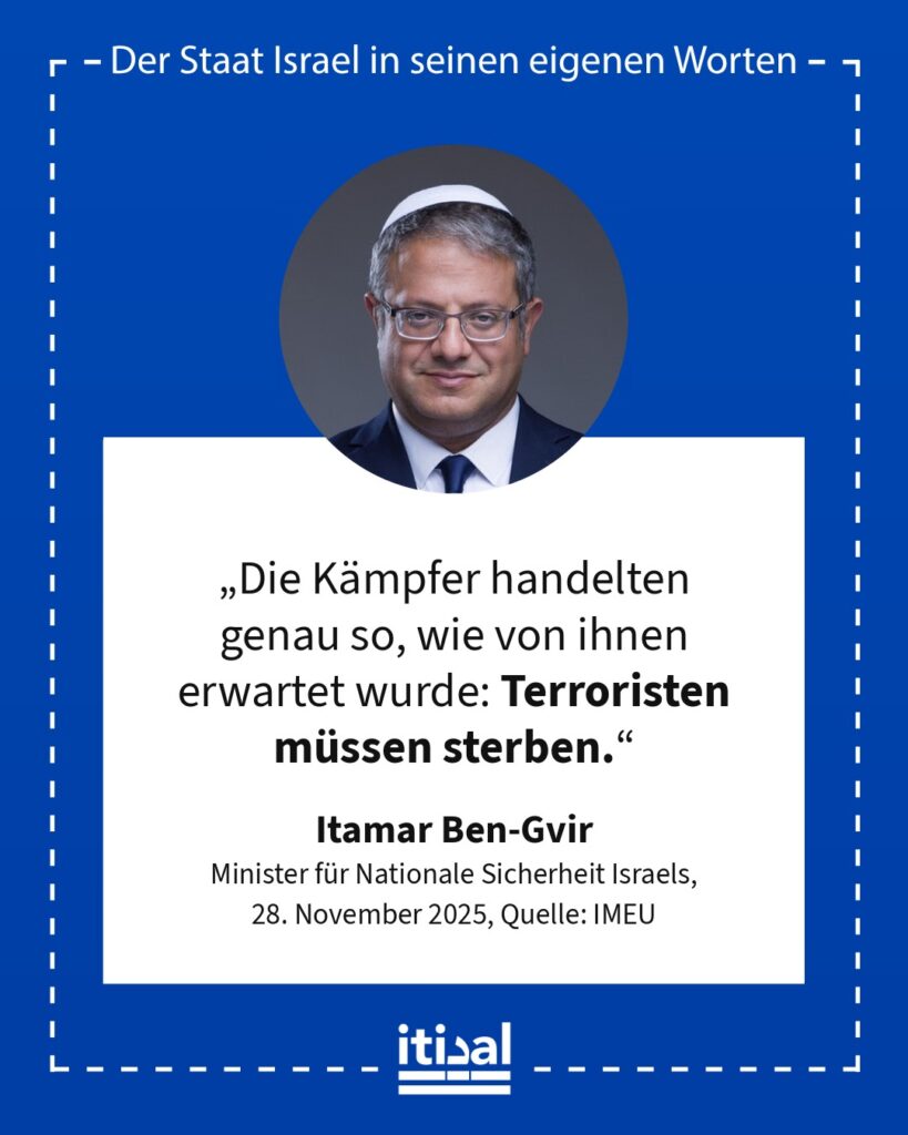 Grafik: Itamar Ben-Gvir, 28. November 2025