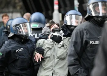 CIVICUS stuft den Status der Freiheit der Zivilgesellschaft auf "blockiert" ein. Vor allem wegen Deutschlands Unterdrückung von Kritik an Israel. Foto: Soeren Stache/picture alliance via Getty Images