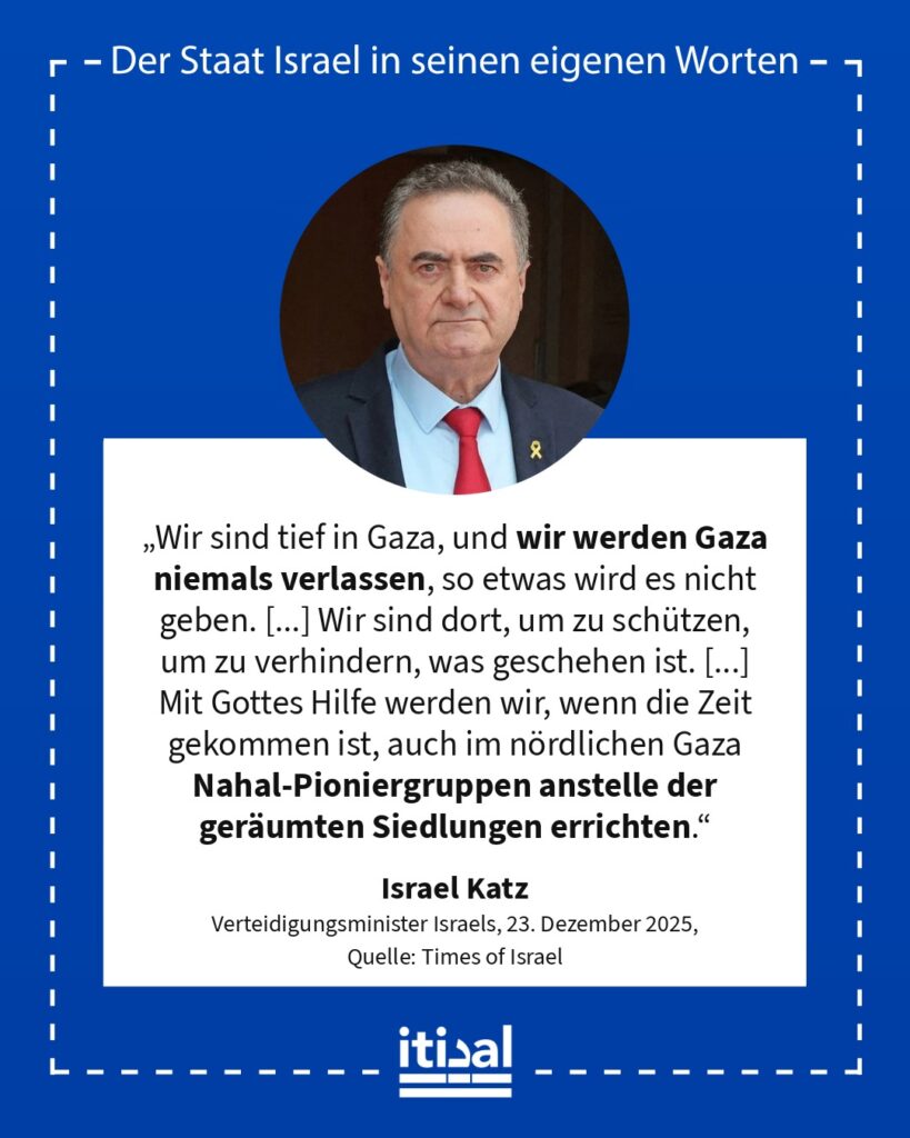 Grafik: Israel Katz, 23. Dezember 2025