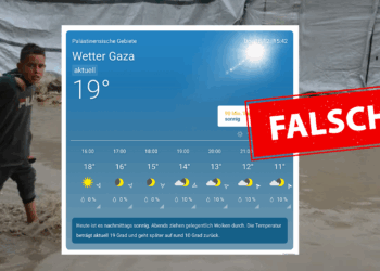 In Gaza erfrieren Babys. Im Internet wird das geleugnet. Unter Verweis auf vermeintliche Wetterberichte. Doch das ist falsch.