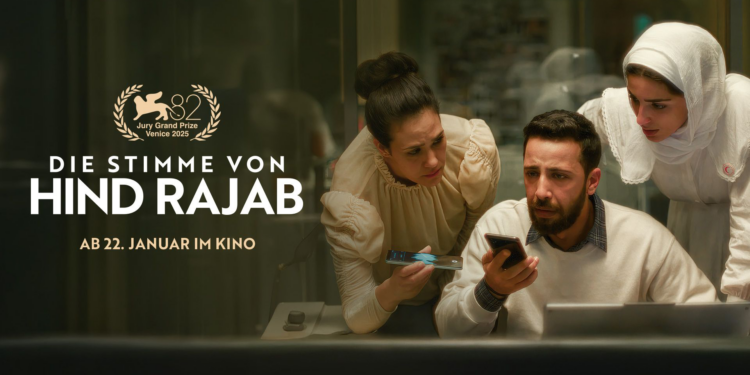 Der Film "Die Stimme von Hind Rajab" von der Regisseurin Kaouther Ben Hania, unter anderem koproduziert von Brad Pitt und Joaqin Phoenix, behandelt den Rettungsversuch des Palästinensischen Roten Halbmonds des palästinensischen Mädchens Hind Rajab in Gaza. Der Film läuft in zahlreichen Kinos in Deutschland.