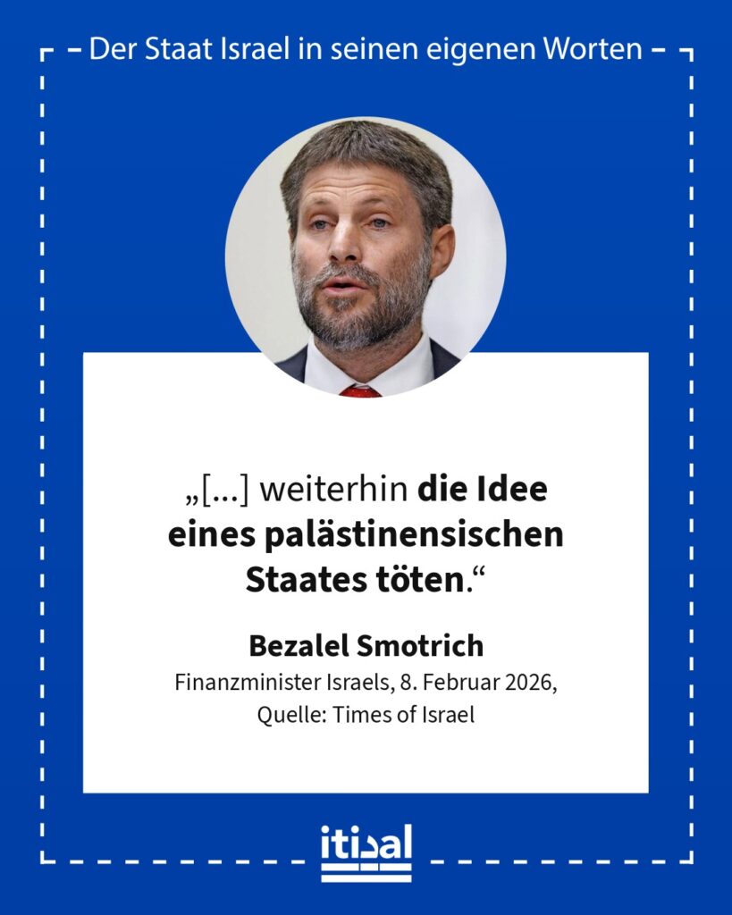 Grafik: Bezalel Smotrich, 8. Februar 2026