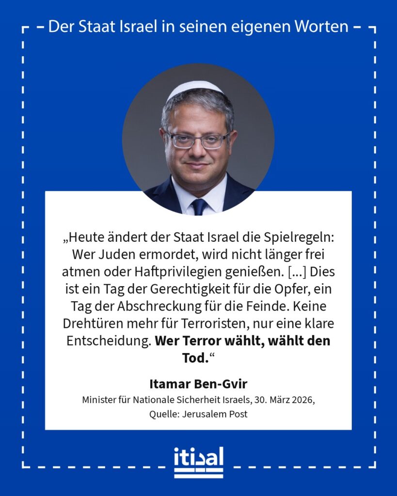 Grafik: Itamar Ben-Gvir, 30. März 2026