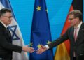 Deutschlands Außenminister Johann Wadephul trifft distanzlos Israels Außenminister Gideon Saar. (Foto: AFP)