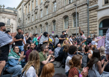 Humboldt Universität Berlin: Studierendenparlament fordert mit Mehrheit von 90 % ein Ende der Kooperationen mit israelischen Hochschulen. (Foto: dpa)