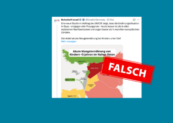Die israraelische Botschaft unter Ron Prosor verbreitet Fake News über eine angebliche UNICEF-Studie