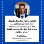 Grafik: Ariel Kallner, 8. Oktober 2023